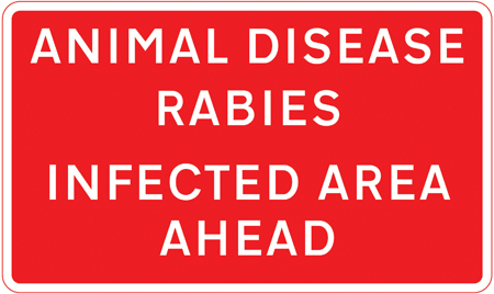 Animal disease – infected area ahead