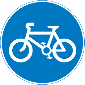 Recommended route for pedal cycles