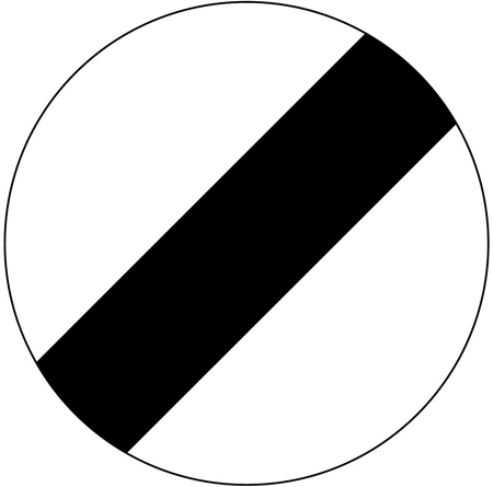 National speed limit applies