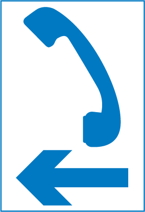Emergency telephone ahead