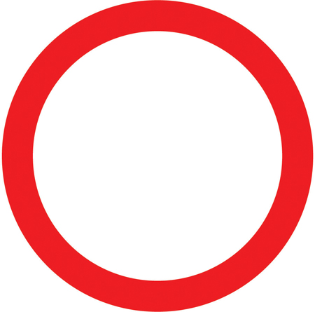 No vehicles (except bicycles being pushed)