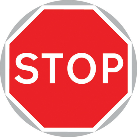 Stop/Go board (manually operated)