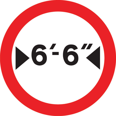 Vehicle width limit