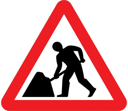 Road works ahead