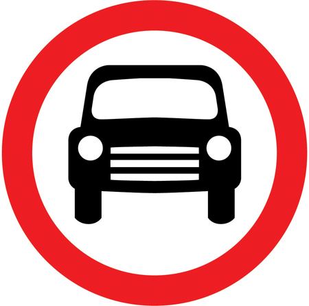 No motor vehicles